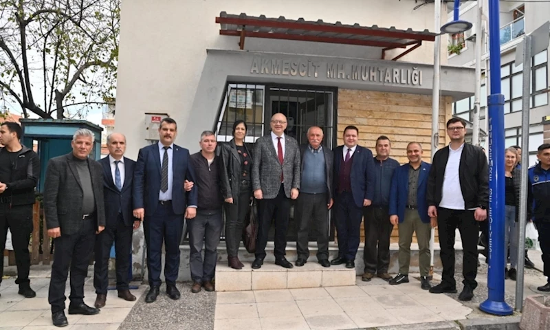 Başkan Ergün Akmescit’te Vatandaşlarla Buluştu