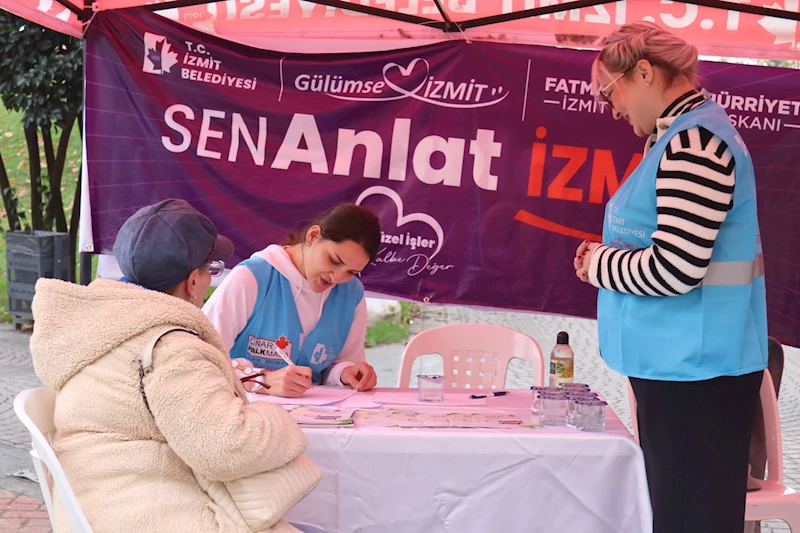İZMİT BELEDİYESİ ‘SEN ANLAT İZMİT’ İLE KADIKÖY MAHALLE SAKİNLERİNİ DİNLEDİ