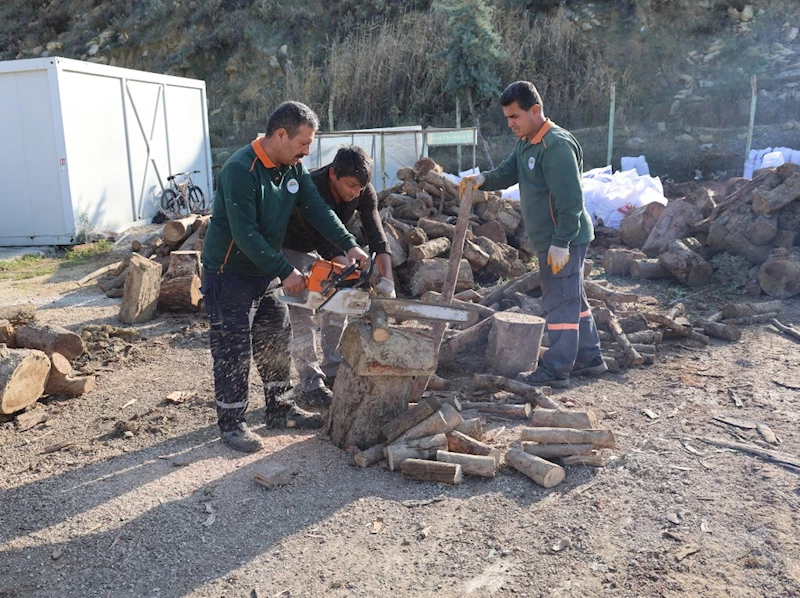 TOROSLAR’DA BUDANAN AĞAÇ DALLARI, İHTİYAÇ SAHİPLERİNE YAKACAK OLARAK DAĞITILIYOR