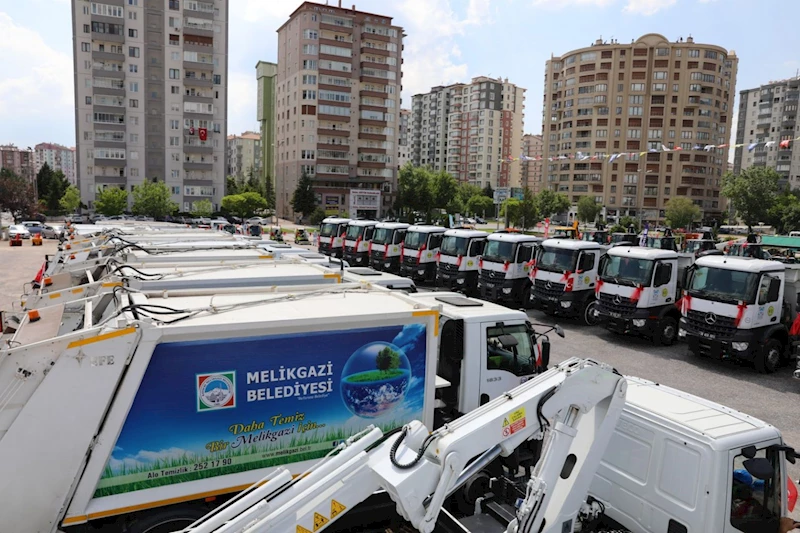 MELİKGAZİ DAHA ETKİN VE SERİ HİZMET İÇİN ARAÇ FİLOSUNA 130 ARAÇ KAZANDIRDI