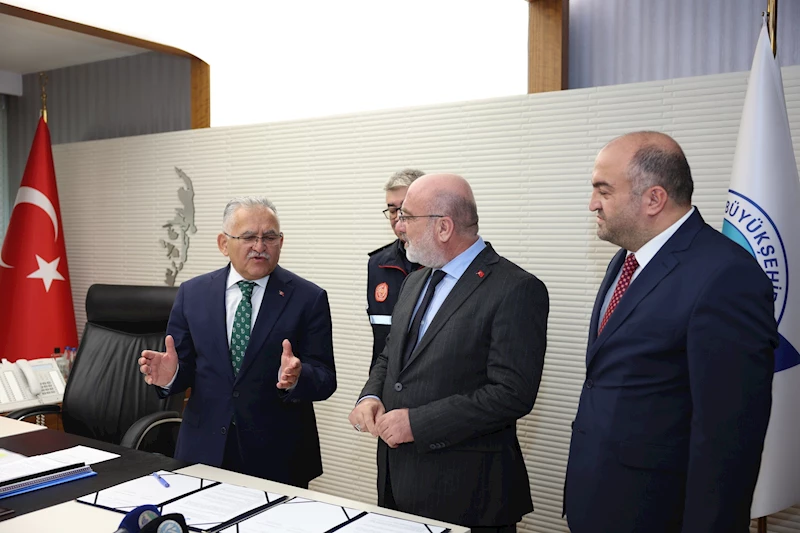 Büyükşehir İtfaiyesi ile Kayseri Üniversitesi Arasında İş Birliği Protokolü