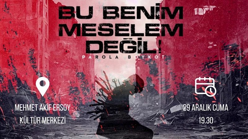 Filistin’i Konu Alan Tiyatro Gösterisi Bu Akşam İzleyici Karşısına Çıkacak