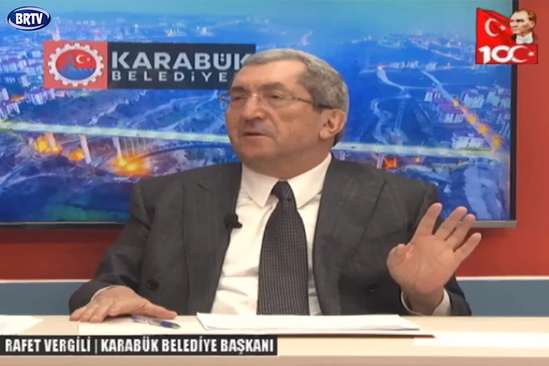 Belediye Başkanı Rafet Vergili BRTV Ekranlarında Önemli Açıklamalarda Bulundu