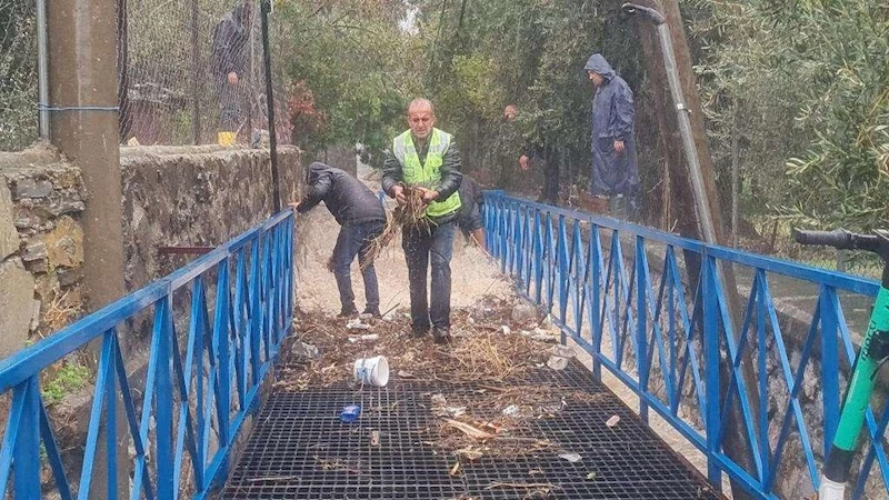 BAŞKAN ARAS SAHADA EKİPLERİ KOORDİNE ETTİ