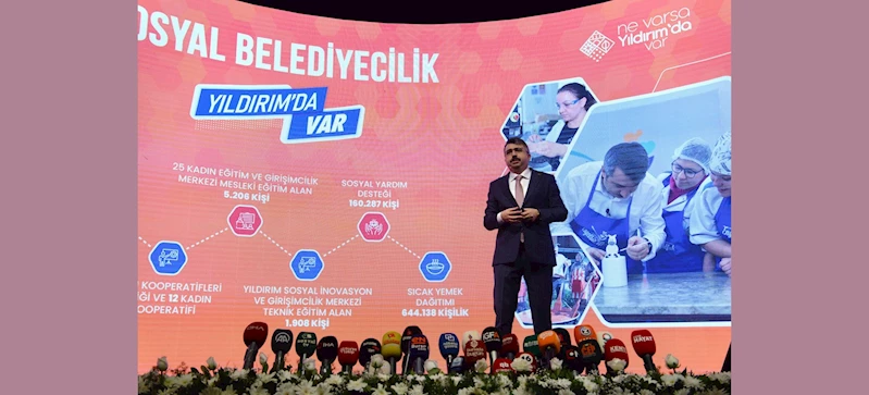 YILDIRIM BELEDİYE BAŞKANI OKTAY YILMAZ, 5 YILI DEĞERLENDİRDİ