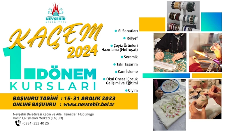 Kaçem’de Kadınlar İçin Yeni Kurslar Açılacak