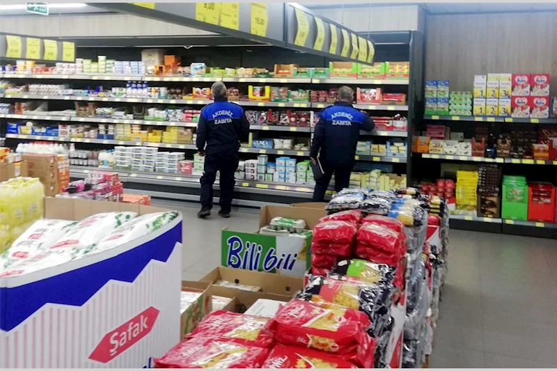 AKDENİZ BELEDİYESİ ZABITASINDAN “FİYAT-ETKİKET VE GRAMAJ DENETİMİ”