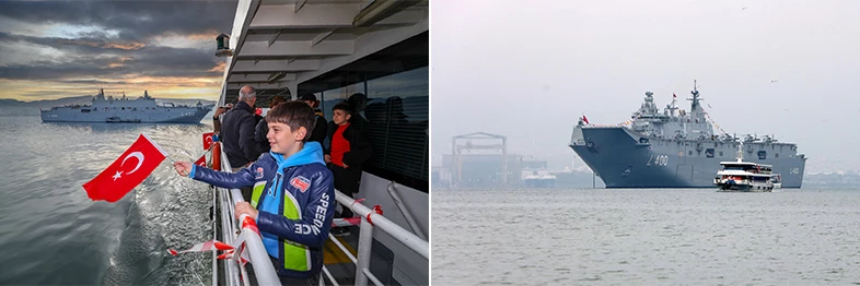 TCG Anadolu, Kocaeli’ye heyecan ve gurur verdi
