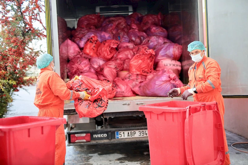 AKSARAY BELEDİYESİ HER AY 30 TON TIBBİ ATIK TOPLAYARAK BERTARAF EDİYOR