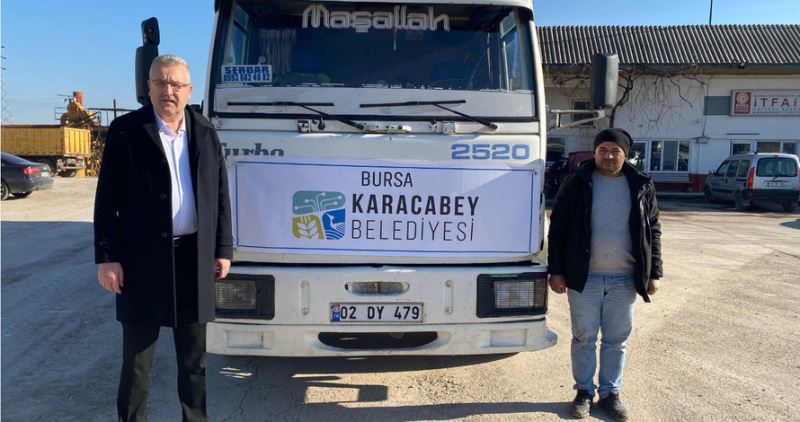 Karacabey’den deprem bölgelerine yardımlar sürüyor