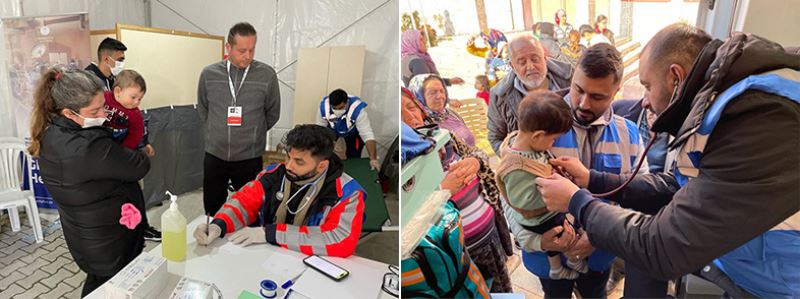 Büyükşehir’den Hatay’da gönüllü doktorlarla sağlık hizmeti