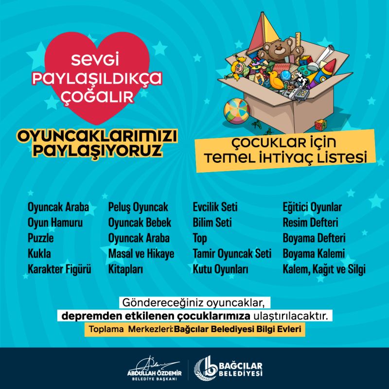 SEVGİ PAYLAŞTIKÇA ÇOĞALIR - OYUNCAKLARIMIZI PAYLAŞIYORUZ