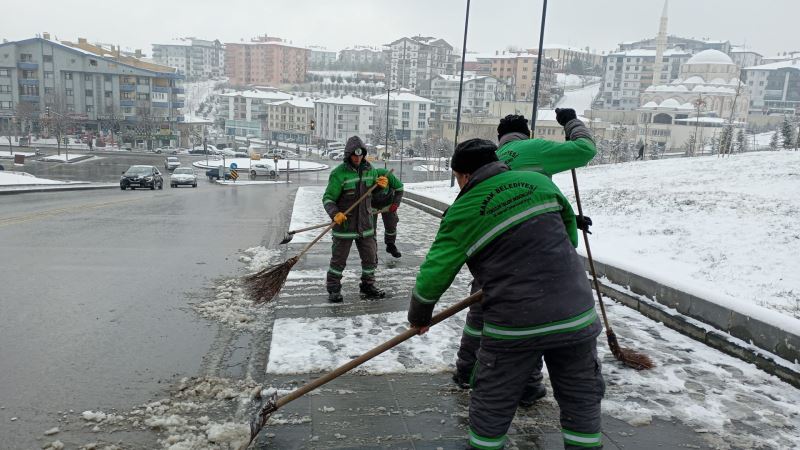 Karakış Mamak’ta Kendini Gösterdi