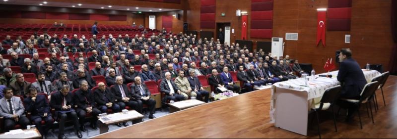 Kaymakam/Belediye Başkan V.Fatih CIDIROĞLU İlçemiz Kırsal ve Merkez Mahalle Muhtarları İle Bir Araya Geldi