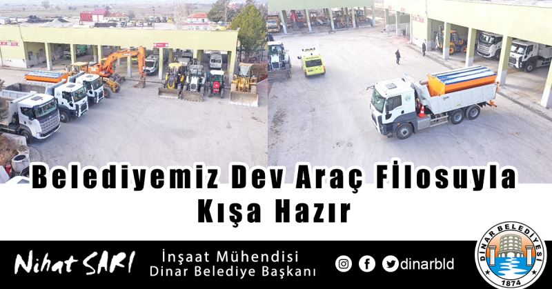 Belediyemiz dev araç filosuyla Kışa Hazır