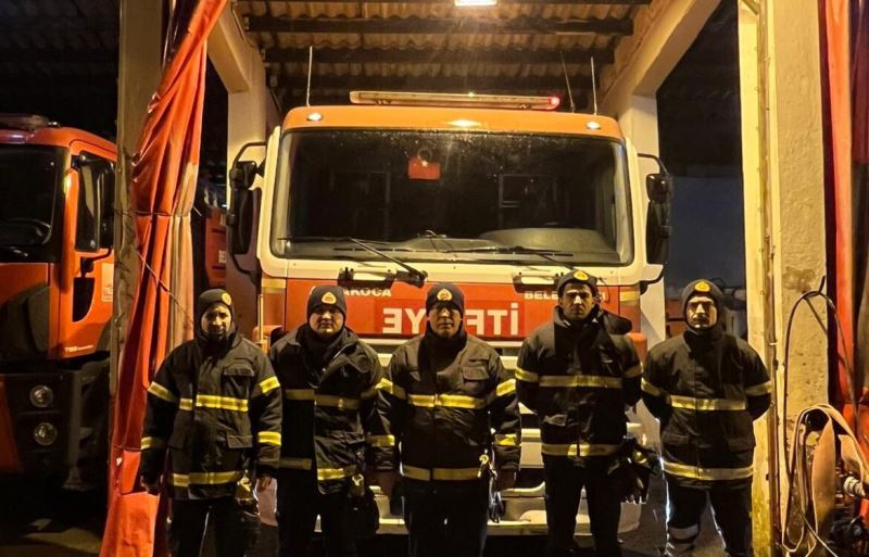 DEPREM BÖLGESİNE YARDIM AMACIYLA İTFAİYE EKİBİMİZ GÖNDERİLDİ