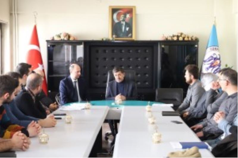 Yapı Stoku Değerlendirme Komisyonu üyeleri, Belediye Başkanımız Sayın Bekir Aksun ile bir araya geldiler.