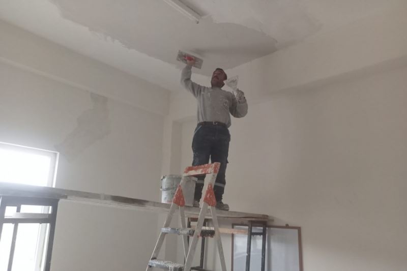 İlçemize bağlı Şeyhşaban mahallemizin sosyal tesislerinde bakım onarım