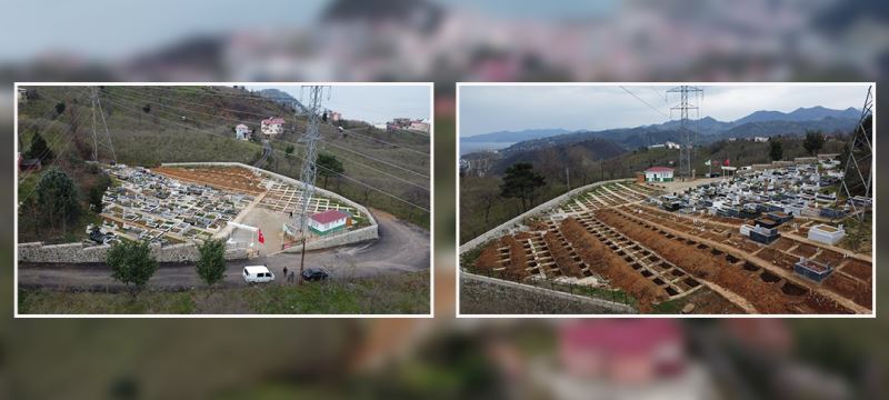 İHTİYAÇLARI KARŞILAYACAK SAMANLIKKIRANI’NDAKİ YENİ MEZARLIĞIN EKSİKLİKLERİ GİDERİLİYOR