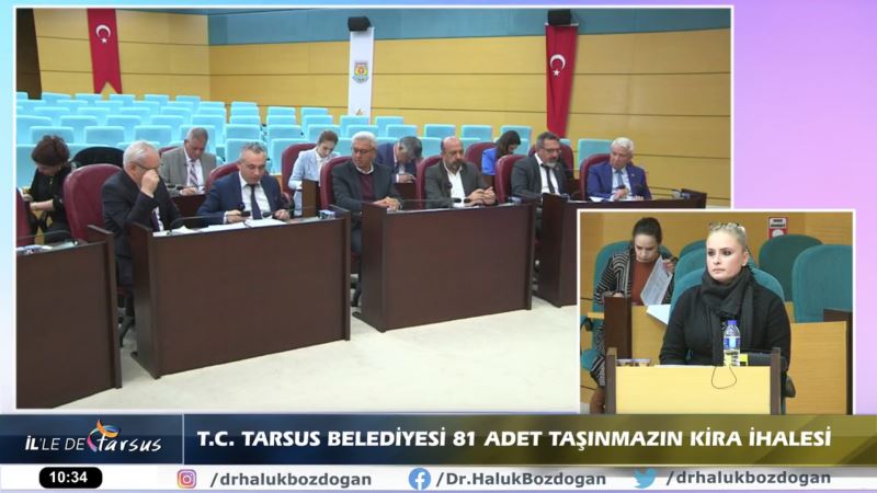 TARSUS BELEDİYESİ’NİN 81 İŞYERİ KİRA İHALESİ CANLI YAYINLANDI