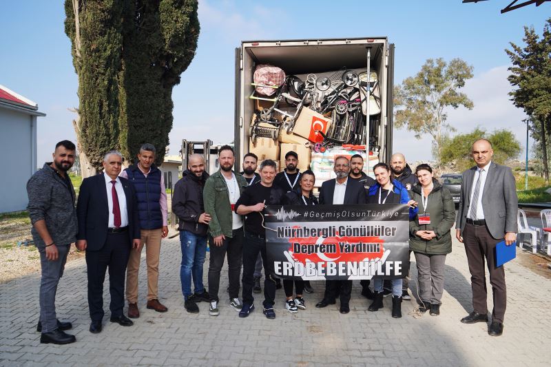 NÜRNBERGLİ GÖNÜLLÜLER TARAFINDAN TARSUS BELEDİYESİ’NE 2 TIR ULAŞTI