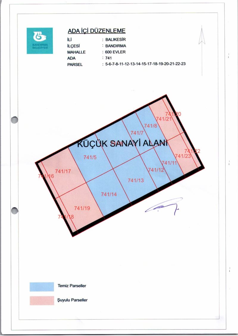 600 Evler Mahallesi 741 Ada İçi Düzenlemesi