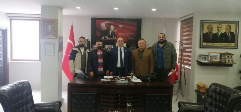 LİVANE KÜÇÜK SANAYİ SİTESİ KOOPERATİFİNDEN BAŞKAN ELÇİN’E ZİYARET