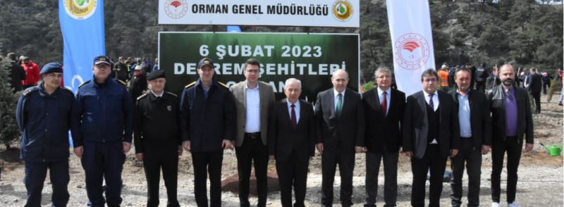 6 Şubat 2023 Deprem Şehitleri Ormanı Fidan Dikim Töreni Gerçekleşti