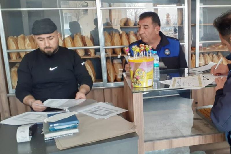İncesu Belediyesi Zabıta ekipleri Ramazan ayında unlu mamuller üretimi yapan