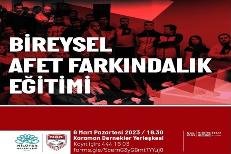 Bireysel Afet Farkındalık Eğitimi