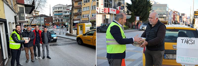 Büyükşehir’den taksicilere sıcak iftarlık