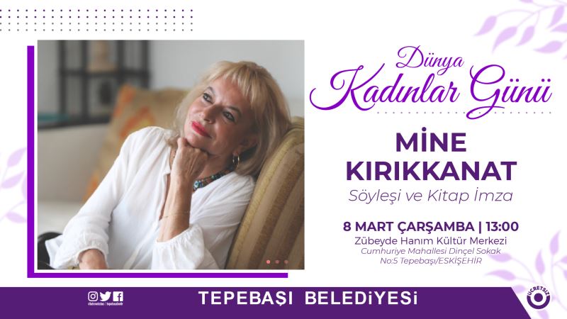 MİNE KIRIKKANAT OKURLARI İLE BULUŞACAK