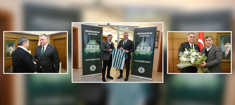 GİRESUNSPOR BAŞKANI YAMAK VE YÖNETİM KURULU’NDAN ZİYARET