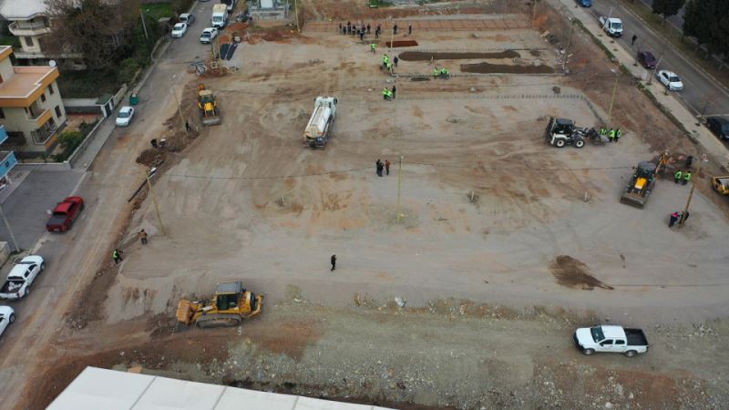 Prefabrik Çarşı’da Altyapı Tamamlanıyor