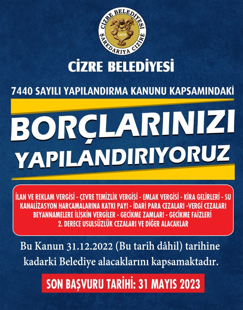 BORÇLARINIZI YAPILANDIRIYORUZ