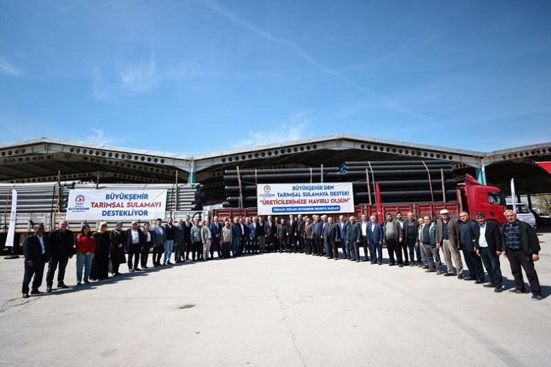 Büyükşehir tarımsal sulamada da çiftçinin yanında