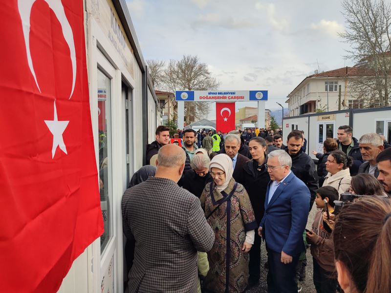 “SİVAS BELEDİYESİ DOĞANŞEHİR ÇARŞISI” HİZMETE AÇILDI…