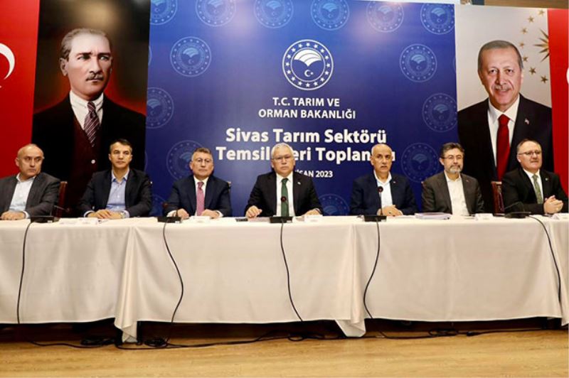 SİVAS TARIMINA HER YIL 1.1. MİLYAR DESTEK VERİLİYOR