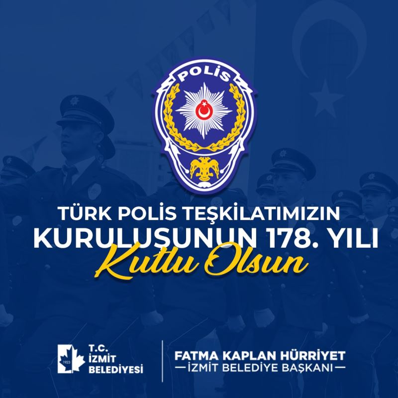 BAŞKAN HÜRRİYET, POLİS TEŞKİLATININ 178. KURULUŞ YIL DÖNÜMÜNÜ KUTLADI