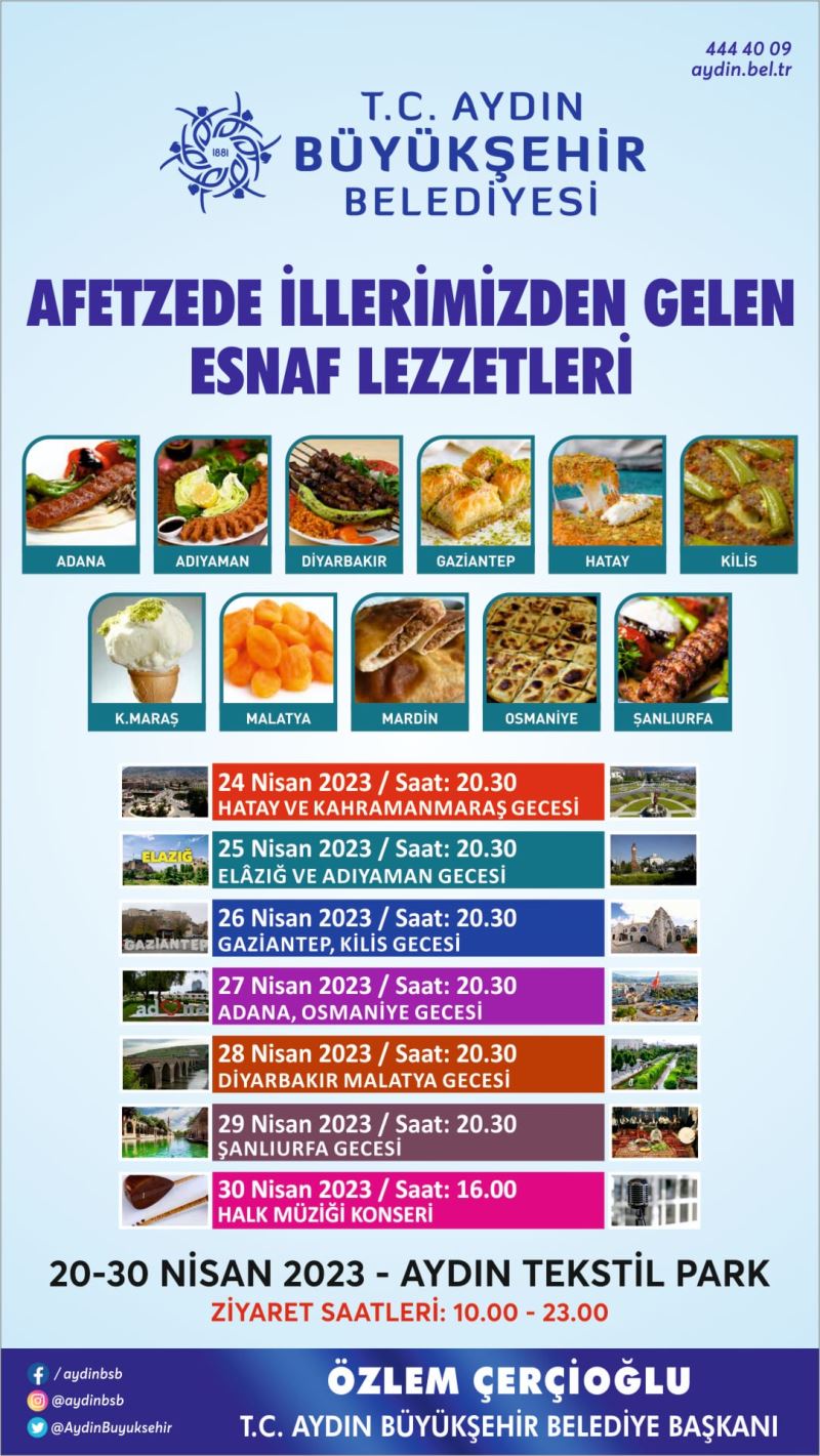 AYDIN BÜYÜKŞEHİR BELEDİYESİ, AFETZEDE İLLERDEN GELEN ESNAFLA DAYANIŞMA ETKİNLİĞİ DÜZENLİYOR