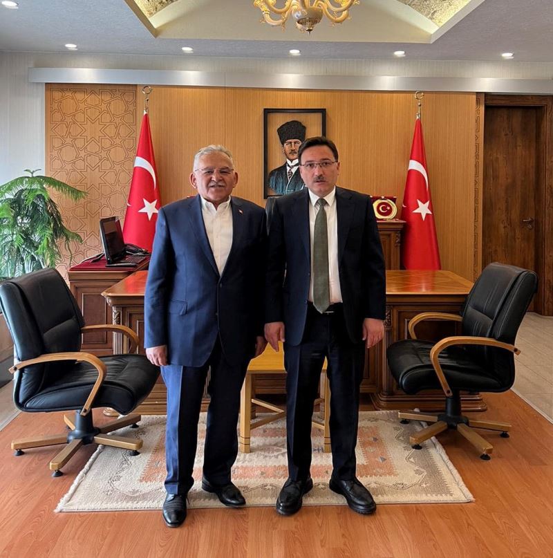 Başkan Büyükkılıç’tan Vali Çiçek’e ‘Hoş Geldiniz’ Ziyareti
