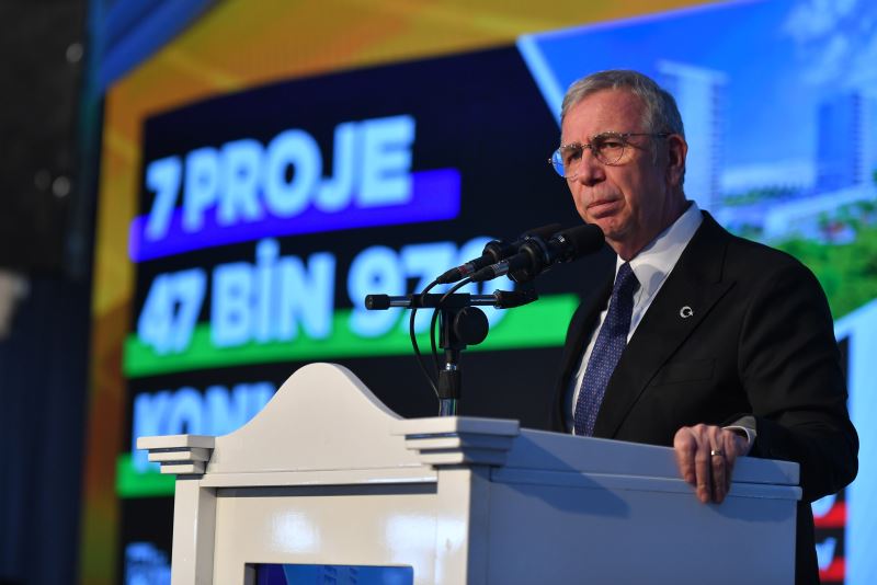 MANSUR YAVAŞ 47 BİN 970 KONUTTAN OLUŞAN TOPLAM 7 PROJEYİ TANITTI