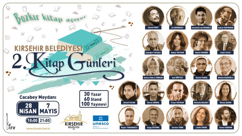 KİTAP GÜNLERİ, SÖYLEŞİ VE İMZA GÜNLERİYLE DOLU DOLU GEÇECEK