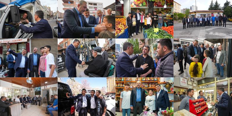 FADILOĞLU, GÜL VE BOZGEYİK İLE ESNAFI ZİYARET ETTİ