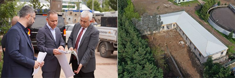 Büyükşehir’de 3 müdürlüğün hizmet vereceği binada çalışmalar sürüyor