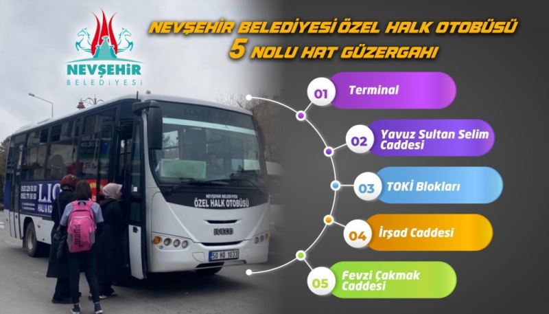 Özel Halk Otobüsleri 5 Nolu Hattın Güzergâhında Değişiklik