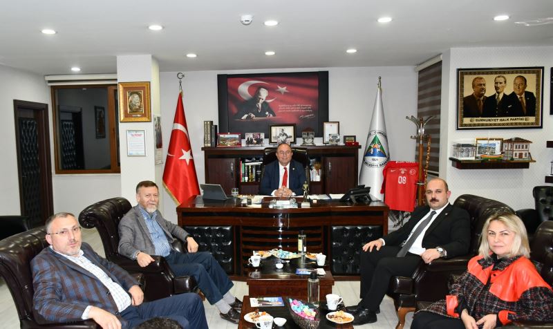 CHP PARTİ OKULU KOORDİNATÖRÜ ATICI’DAN, BAŞKAN ELÇİN’E ZİYARET