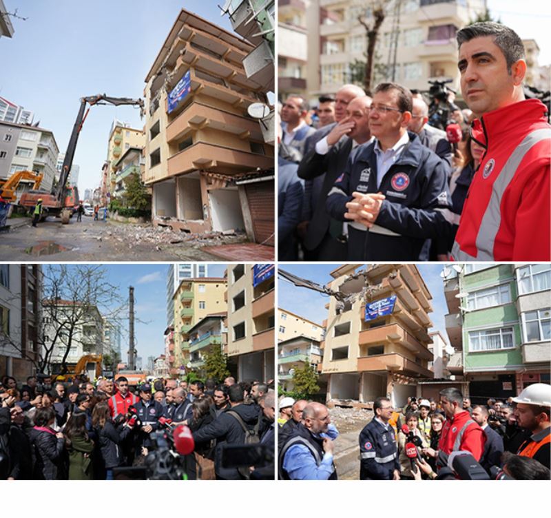 İSTANBUL’DA YÜKSEK RİSKLİ 318 BİNADAN İLKİ KARTAL’DA YIKILDI