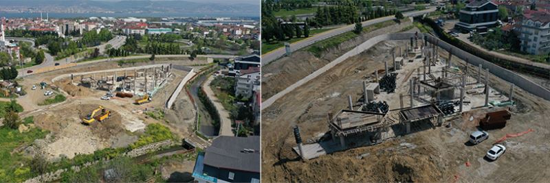 Gölcük Terminal Binası hızla ilerliyor
