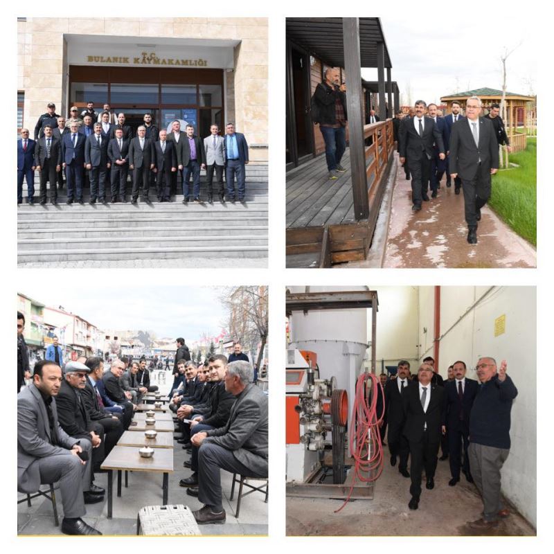 BAŞKAN ASYA, VALİ GÜNDÜZÖZ İLE BİRLİKTE MALAZGİRT VE BULANIK İLÇELERİNDE BİR DİZİ TEMASLARDA BULUNDU
